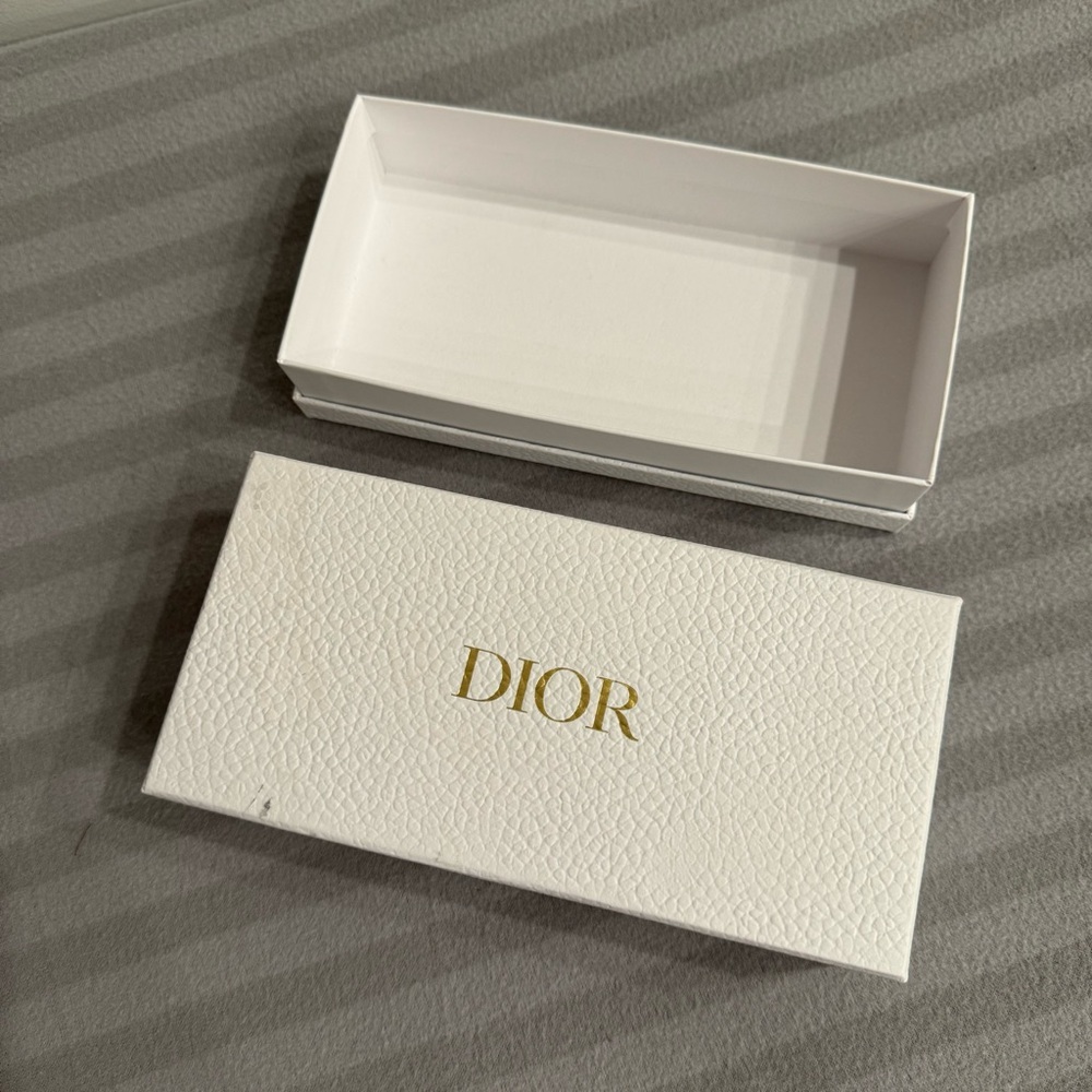 Dior White and Gold Empty Box